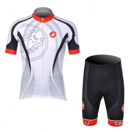 PROFESJONALNY LETNI KOMPLET CASTELLI 2012 WHITE-BLACK