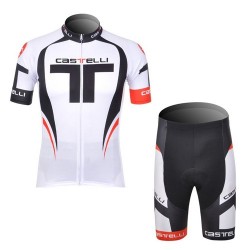 PROFESJONALNY LETNI KOMPLET CASTELLI 2012 WHITE