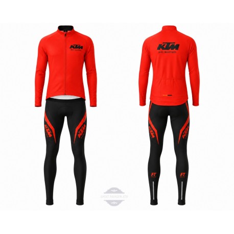 KTM DŁUGI KOMPLET ROWEROWY MODEL 2018 ORANGE
