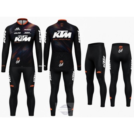 KTM DŁUGI KOMPLET ROWEROWY MODEL 2025 BLACK