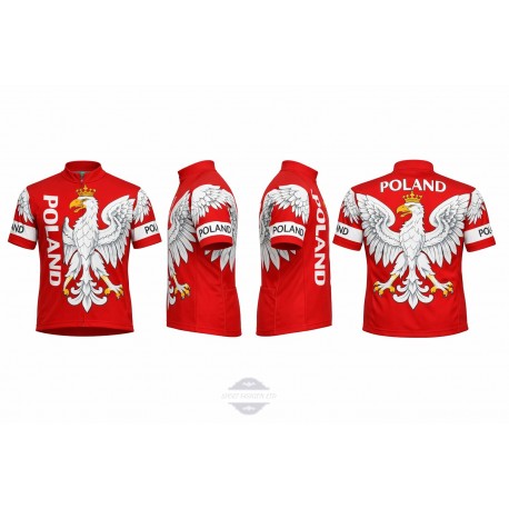 POLAND TEAM KOSZULKA ROWEROWA 2017 RED