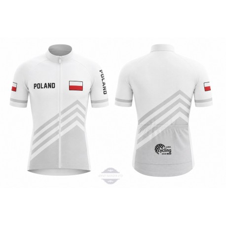 POLAND TEAM KOSZULKA ROWEROWA MODEL 2021/22 WHITE