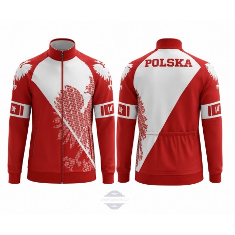 POLAND TEAM BLUZA/KOSZULKA ROWEROWA MODEL 2017/18 RED