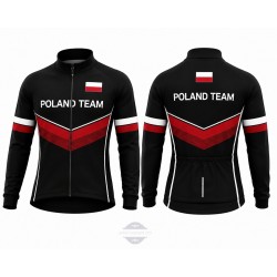 POLAND TEAM BLUZA/KOSZULKA ROWEROWA MODEL 2024 BLACK
