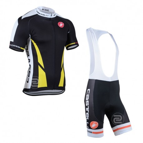 PROFESJONALNY LETNI KOMPLET CASTELLI 2014 BLACK Z SZELKAMI