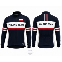 POLAND TEAM BLUZA/KOSZULKA ROWEROWA MODEL 2023/24 BLACK