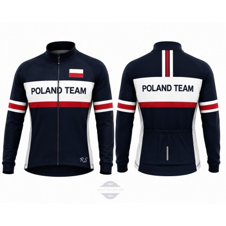 POLAND TEAM BLUZA/KOSZULKA ROWEROWA MODEL 2023/24 BLACK