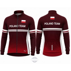 POLAND TEAM BLUZA/KOSZULKA ROWEROWA MODEL 2023/24 RED