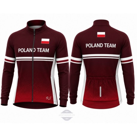 POLAND TEAM BLUZA/KOSZULKA ROWEROWA MODEL 2023/24 RED