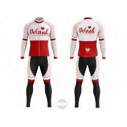 POLAND TEAM DŁUGI KOMPLET ROWEROWY MODEL 2020/21