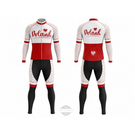 POLAND TEAM DŁUGI KOMPLET ROWEROWY MODEL 2020/21