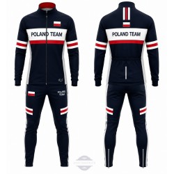POLAND TEAM DŁUGI KOMPLET ROWEROWY MODEL 2023/24 BLACK