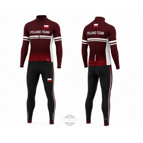POLAND TEAM DŁUGI KOMPLET ROWEROWY MODEL 2024