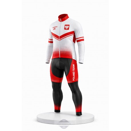 POLAND TEAM DŁUGI KOMPLET ROWEROWY MODEL 2024/25