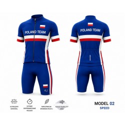 POLAND TEAM LETNI KOMPLET ROWEROWY 2023 BLUE