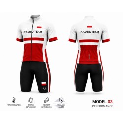 POLAND TEAM LETNI KOMPLET ROWEROWY 2023 BLUE