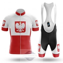 POLAND TEAM LETNI KOMPLET ROWEROWY 2026 WHITE -RED