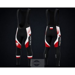 POLAND TEAM SPODNIE ROWEROWE MODEL 2019/20 WHITW-RED