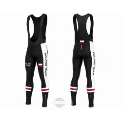POLAND TEAM SPODNIE ROWEROWE MODEL 2023/24 BLACK