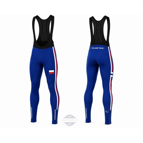 POLAND TEAM SPODNIE ROWEROWE MODEL 2024 BLUE