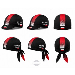 POLAND TEAM CZAPKA LUB BANDANA ROWEROWA MODEL 2021 BLACK