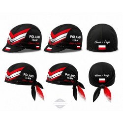 POLAND TEAM CZAPKA LUB BANDANA ROWEROWA MODEL 2021/22 BLACK