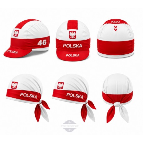 POLAND TEAM CZAPKA LUB BANDANA ROWEROWA MODEL 2022 RED