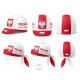 POLAND TEAM CZAPKA LUB BANDANA ROWEROWA MODEL 2022/23 RED