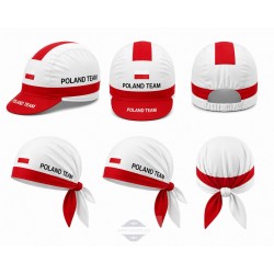POLAND TEAM CZAPKA LUB BANDANA ROWEROWA MODEL 2023 BLACK