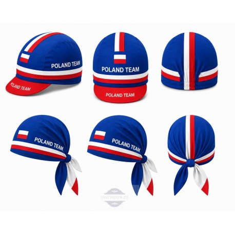 POLAND TEAM CZAPKA LUB BANDANA ROWEROWA MODEL 2023 BLUE