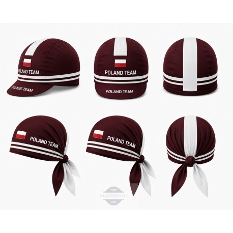 POLAND TEAM CZAPKA LUB BANDANA ROWEROWA MODEL 2023 BRAUN