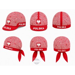 POLAND TEAM CZAPKA LUB BANDANA ROWEROWA MODEL 2023/24 RED