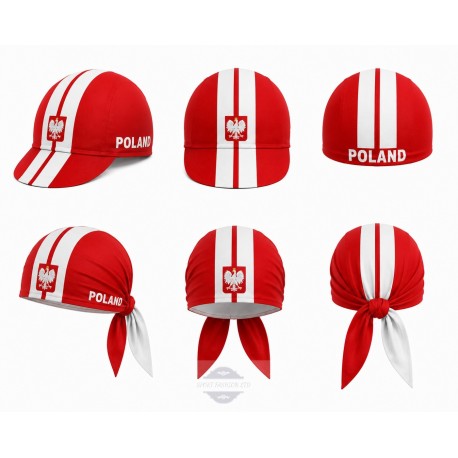 POLAND TEAM CZAPKA LUB BANDANA ROWEROWA MODEL 2024 RED