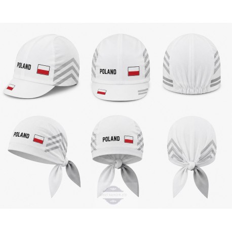 POLAND TEAM CZAPKA LUB BANDANA ROWEROWA MODEL 2024 WHITE
