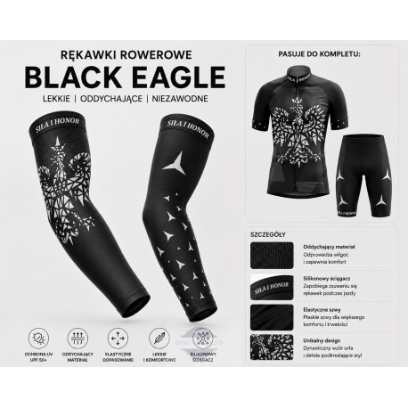 POLAND TEAM RĘKAWKI ROWEROWE MODEL 2017/18 BLACK