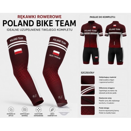 POLAND TEAM RĘKAWKI ROWEROWE MODEL 2023 BRAUN