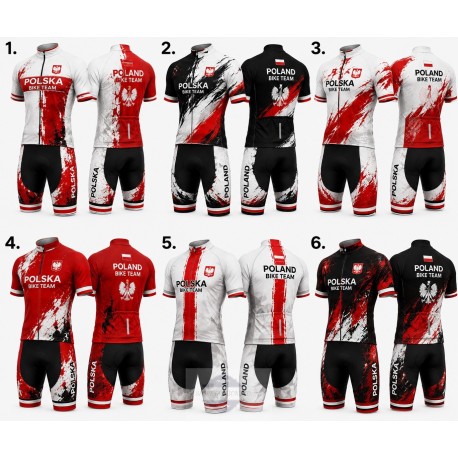 POLAND TEAM LETNI KOMPLET ROWEROWY 2025 6 MODELI