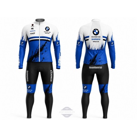 BMW DŁUGI KOMPLET ROWEROWY MODEL 2020/21 BLUE