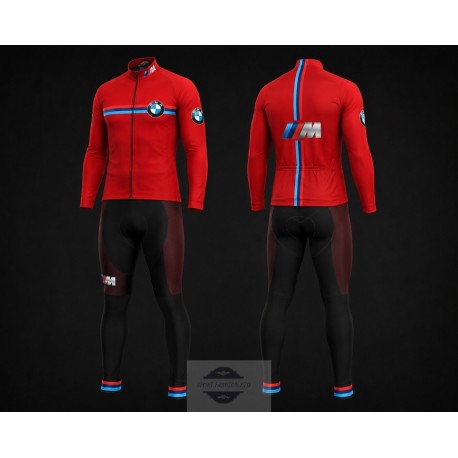 BMW DŁUGI KOMPLET ROWEROWY MODEL 2016 RED