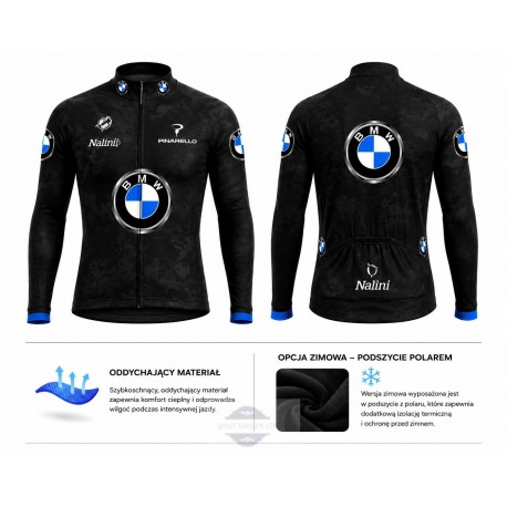BMW BLUZA/KOSZULKA ROWEROWA MODEL 2022/23 BLACK