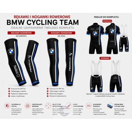 RĘKAWKI LUB NOGAWKI ROWEROWE BMW MODEL 2021 BLACK