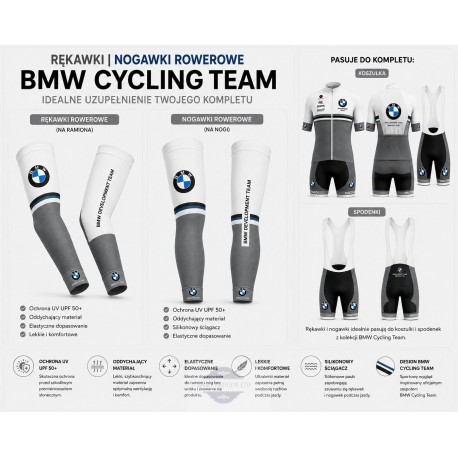 RĘKAWKI LUB NOGAWKI ROWEROWE BMW MODEL 2020 BLUE