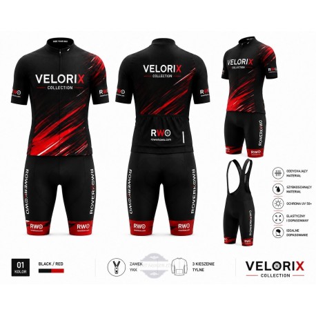 ROWERKOWO LETNI KOMPLET ROWEROWY MODEL 2026 BLACK
