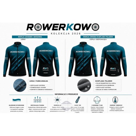 ROWERKOWO BLUZA/KOSZULKA ROWEROWA MODEL 2026 BLACK-RED