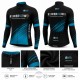 ROWERKOWO BLUZA/KOSZULKA ROWEROWA MODEL 2026 BLACK-BLUE