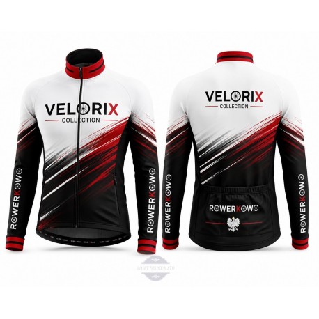 ROWERKOWO BLUZA/KOSZULKA ROWEROWA MODEL 2026 WHITE-BLACK