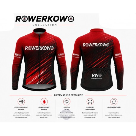 ROWERKOWO BLUZA/KOSZULKA ROWEROWA MODEL 2026 RED