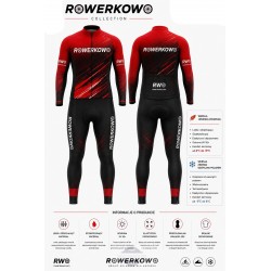 ROWERKOWO DŁUGI KOMPLET ROWEROWY MODEL 2026 RED