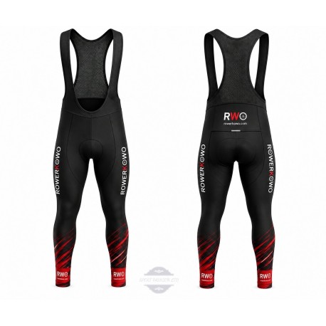 ROWERKOWO SPODNIE ROWEROWE MODEL 2026 BLACK-RED