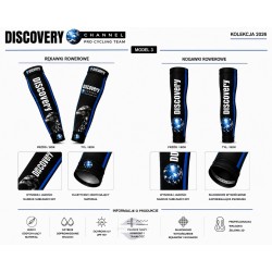 DISCOVERY RĘKAWKI LUB NOGAWKI ROWEROWE MODEL 2025/26 BLACK